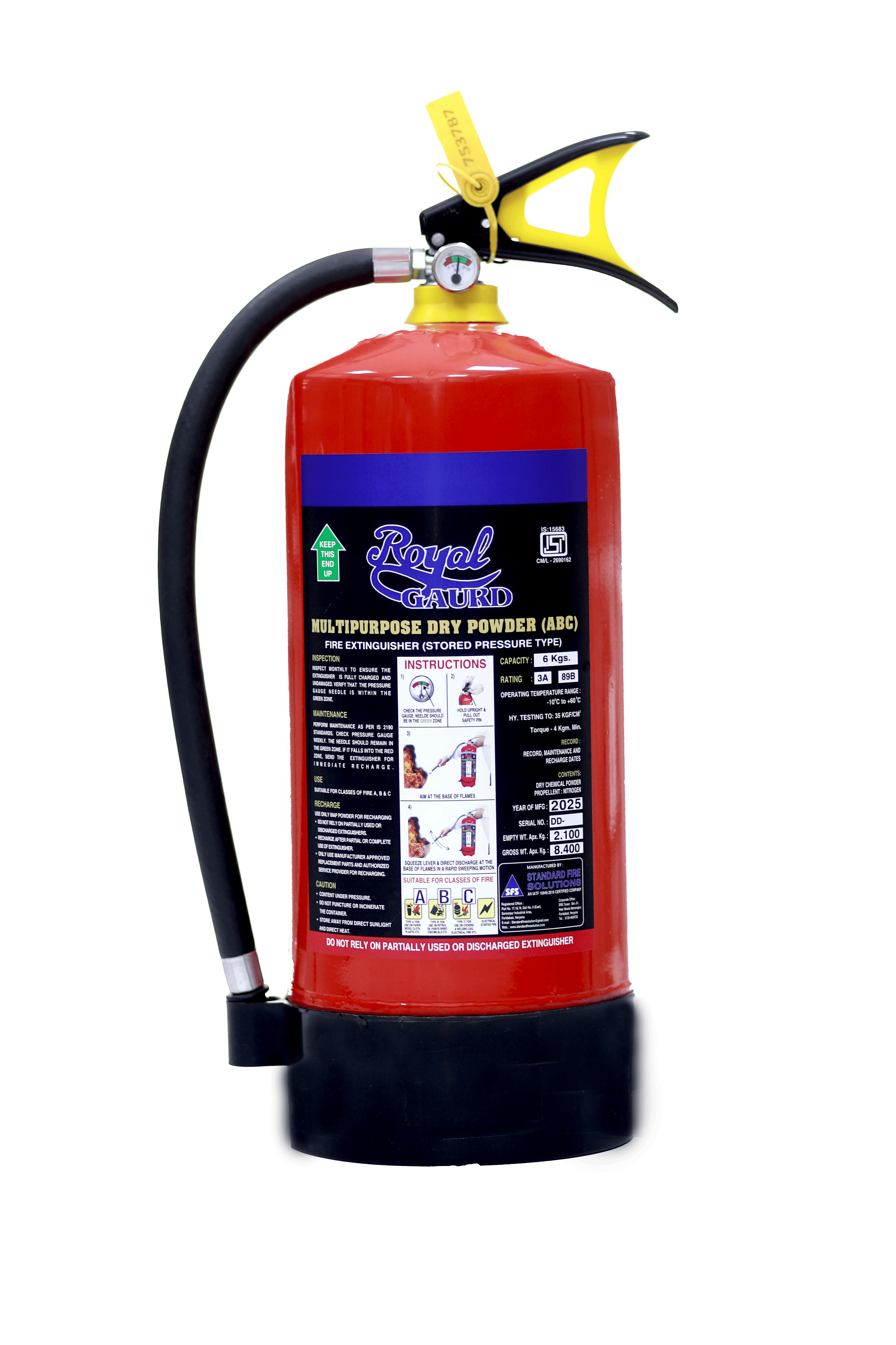 2 Kg MAP Dry Powder Fire Extinguisher